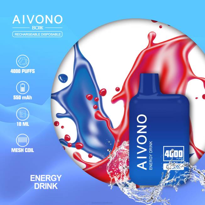 Aivono AIM BOXX 4000 Energy Drink - 0668225 E Cigarette Wholesale