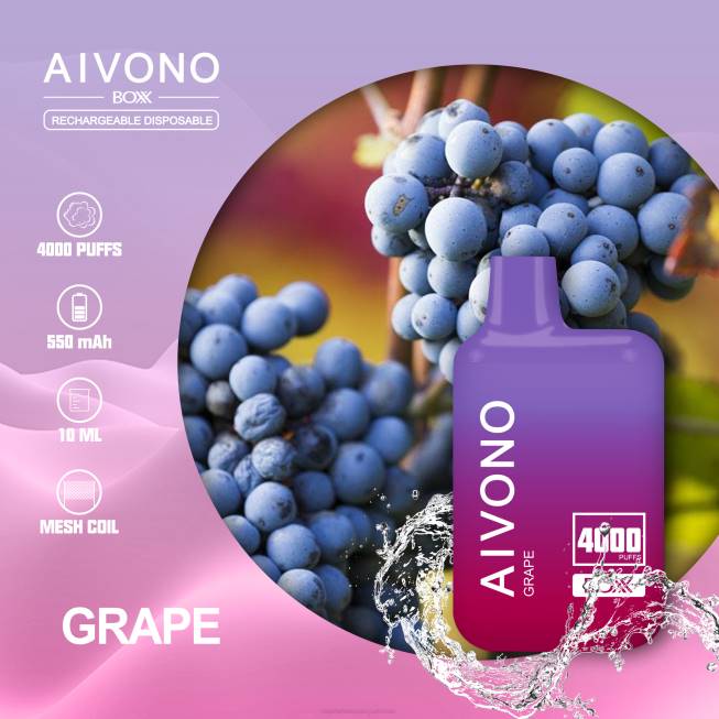 Aivono AIM BOXX 4000 Grape - 0668213 Vape Companies In Pakistan