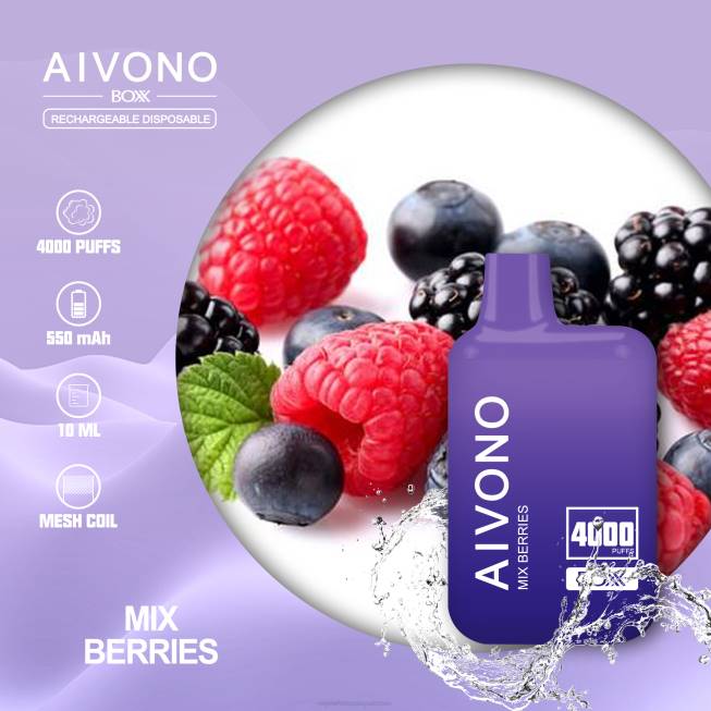 Aivono AIM BOXX 4000 Mix Berries - 0668215 E Cigarette Wholesale