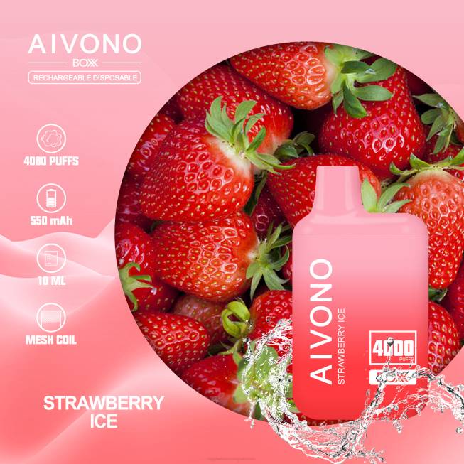 Aivono AIM BOXX 4000 Strawberry Ice - 0668226 E Cig Wholesale