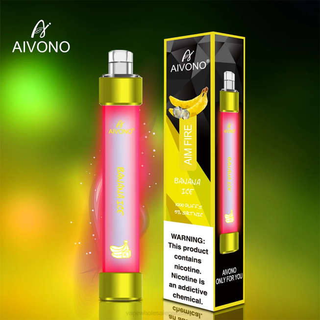 Aivono AIM FIRE 1000 Banana Ice - 0668324 Cheapest Vape Wholesale