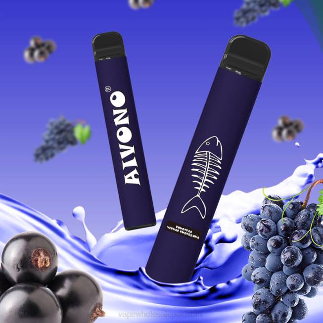 Aivono AIM FISHBONE 600 Grape Blackcurrant - 0668284 Cheapest Vape Wholesale