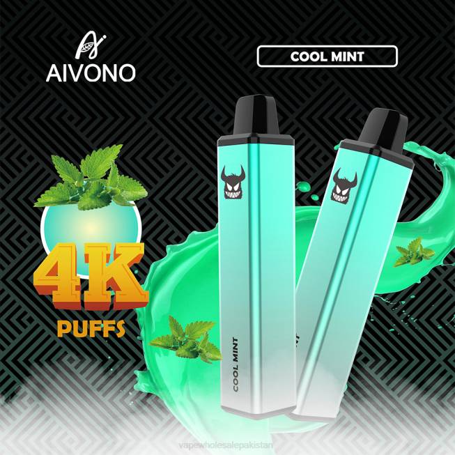 Aivono AIM FREAK 4000 Cool Mint - 0668254 Cheapest Vape Wholesale