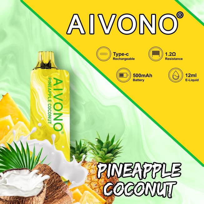 Aivono AIM GUN 7000 Pineapple Coconut - 0668106 E Cig Wholesale