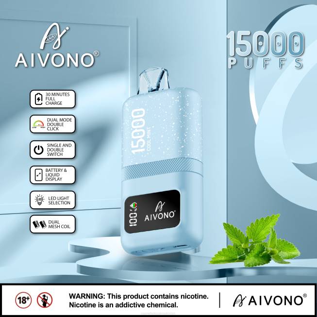 Aivono AIM magic 15000 Cool Mint - 066862 Vape Wholesale Prices