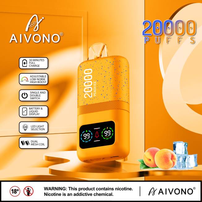 Aivono AIM magic 20000 Peach Ice - 066885 E Cigarette Wholesale