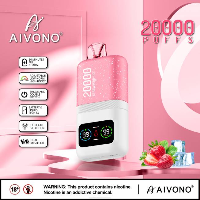 Aivono AIM magic 20000 Strawberry Ice - 066874 Cheapest Vape Wholesale