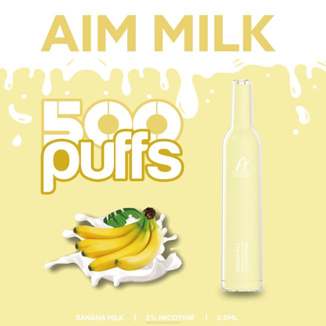 Aivono AIM MILK 500 Banana Milk - 0668275 E Cigarette Wholesale