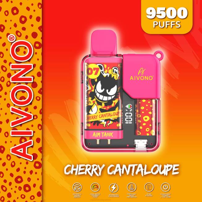 Aivono AIM TANK 9500 Cherry Cantaloupe - 066845 E Cigarette Wholesale