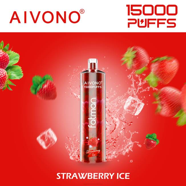 Aivono FATMAN 15000 Strawberry Ice - 066811 Vape Wholesale Pakistan