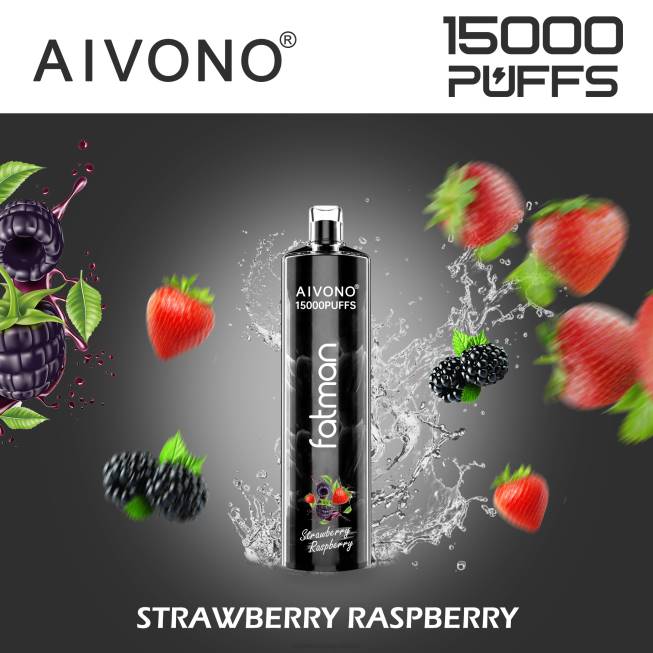 Aivono FATMAN 15000 Strawberry Raspberry - 066815 E Cigarette Wholesale