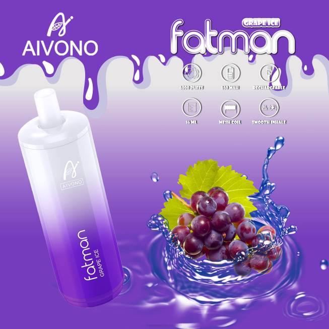 Aivono FATMAN 6800 Grape Ice - 066824 Cheapest Vape Wholesale