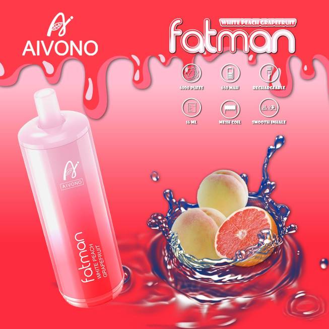 Aivono FATMAN 6800 Grapefruit - 066825 E Cigarette Wholesale