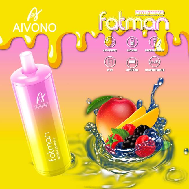 Aivono FATMAN 6800 Mixed Mango - 066826 E Cig Wholesale