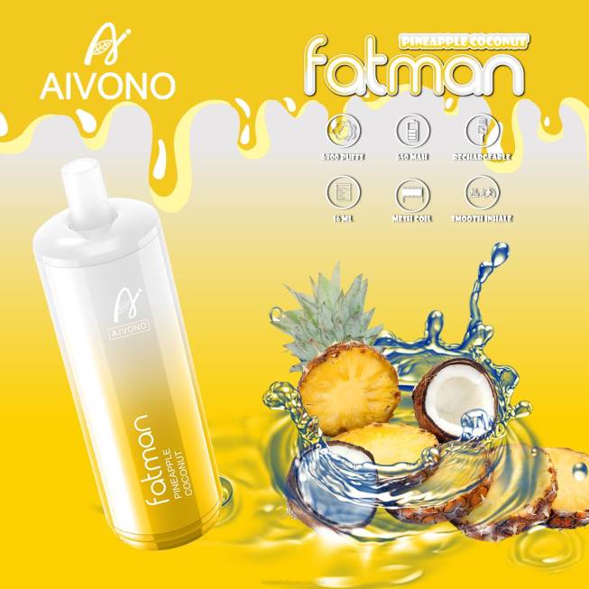 Aivono FATMAN 6800 Pineapple Coconut - 066829 E Cigarettes Wholesale Suppliers