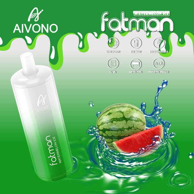 Aivono FATMAN 6800 Watermelon Ice - 066828 Electronic Cigarette Wholesale Supplier