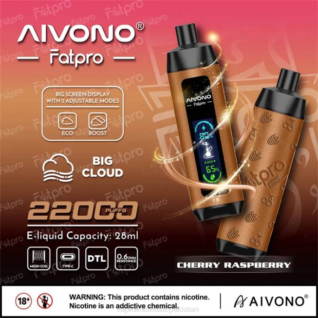 Aivono Fatpro 22000 Cherry Raspberry - 06684 Cheapest Vape Wholesale