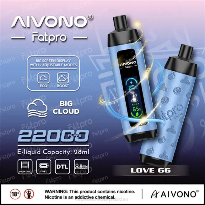 Aivono Fatpro 22000 Love 66 - 06686 E Cig Wholesale