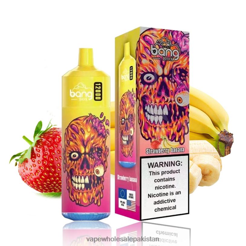 Cheapest Vape Wholesale Strawberry Banana D42RL114 Bang Box 12000 Puffs