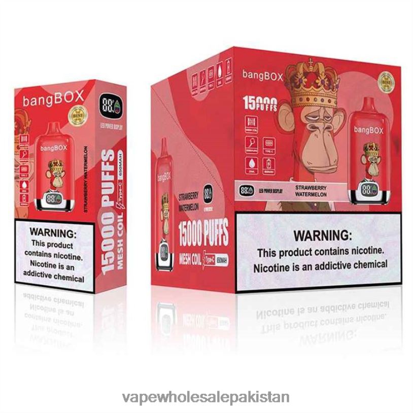 E Cig Wholesale Strawberry Watermelon D42RL136 Bang Box 15000