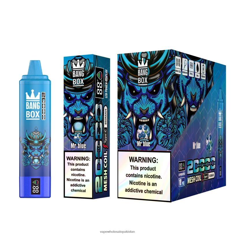 E Cigarettes Wholesale Suppliers Mr Blue D42RL129 Bang Box 20000