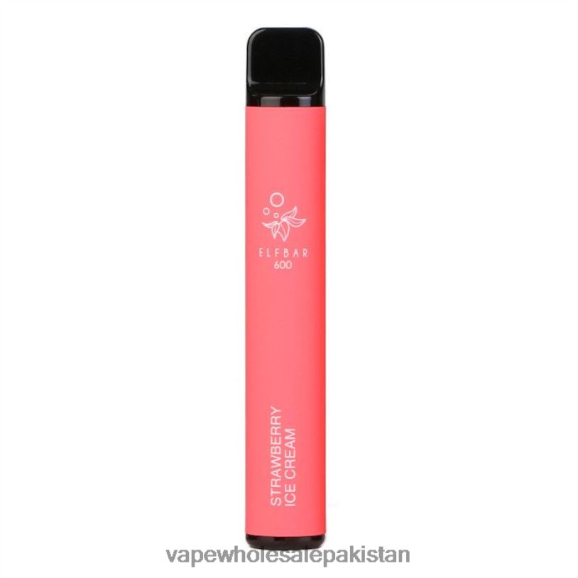 Cheapest Vape Wholesale Strawberry Ice Cream D42RL104 ELFBAR 600