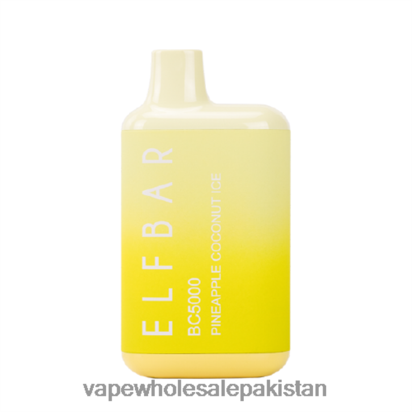 E Cigarette Wholesale Pineapple Coconut Ice D42RL305 ELFBAR BC5000