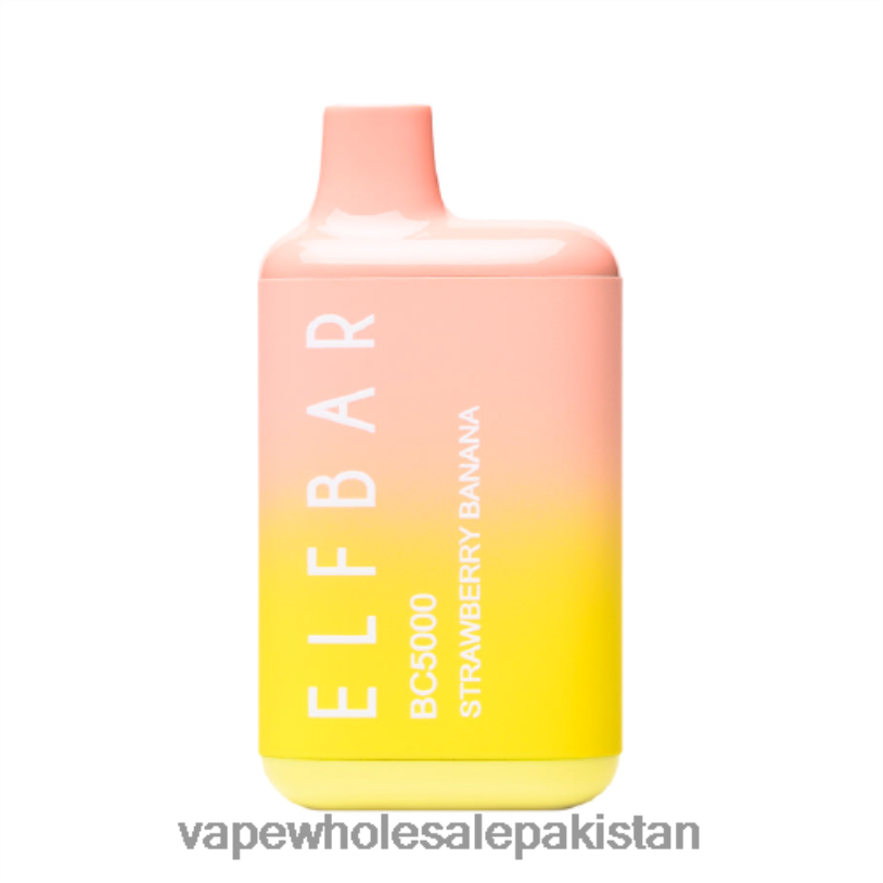 Electronic Cigarette Wholesale Supplier Strawberry Banana D42RL308 ELFBAR BC5000