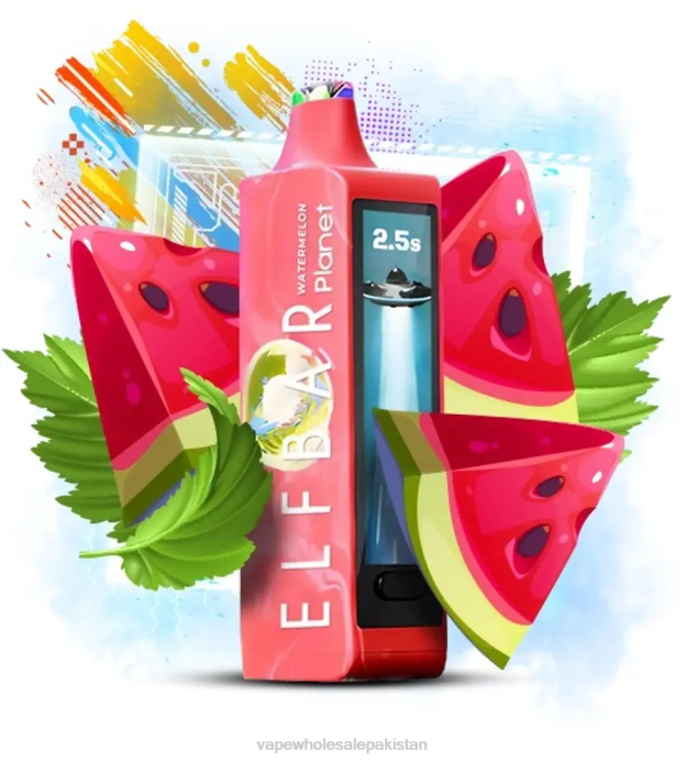 Elf Bar Planet 25000 - D48Z12 Watermelon Vape Wholesale Prices