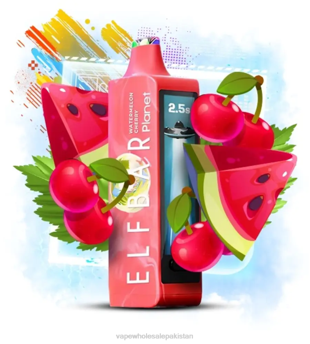 Elf Bar Planet 25000 - D48Z21 Watermelon cherry Vape Wholesale Pakistan