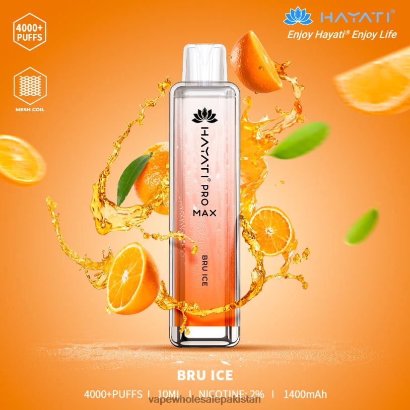 Cheapest Vape Wholesale Bru Ice D42RL184 Hayati Pro Max 4000