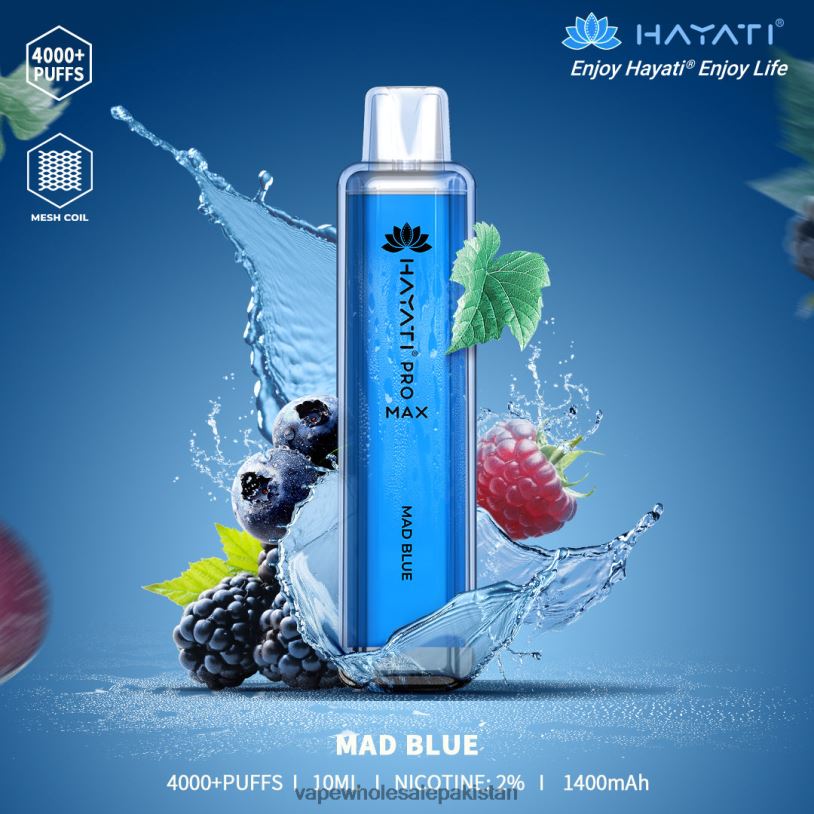 Cheapest Vape Wholesale Mad Blue D42RL164 Hayati Pro Max 4000