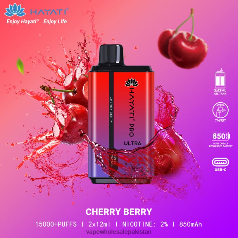 Cheapest Vape Wholesale Cherry Berry D42RL204 Hayati Pro Ultra