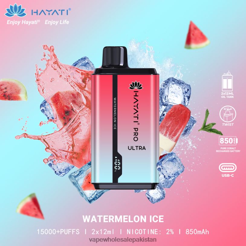 E Cigarettes Wholesale Suppliers Watermelon Ice D42RL219 Hayati Pro Ultra