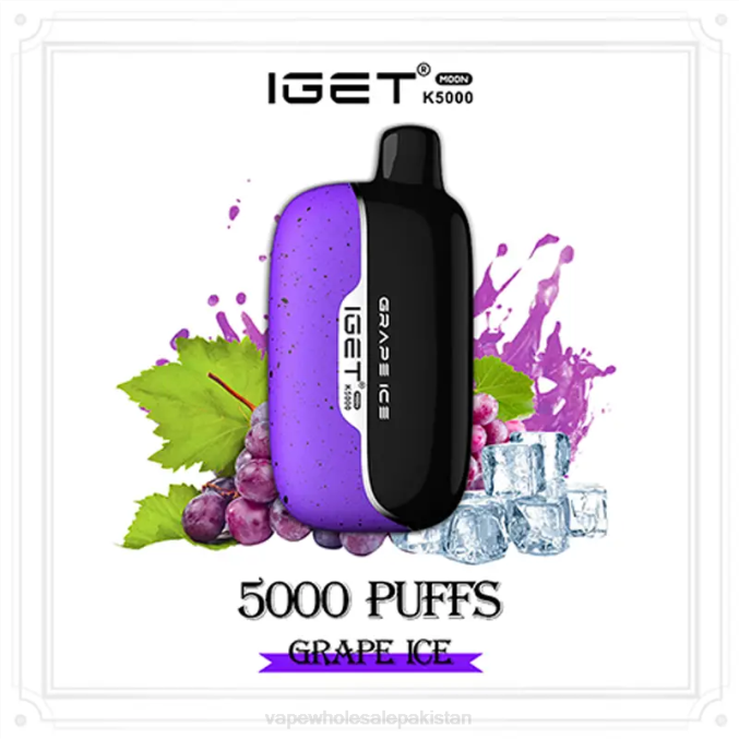 Cheapest Vape Wholesale NXJ04 Grape Ice IGET Moon K5000