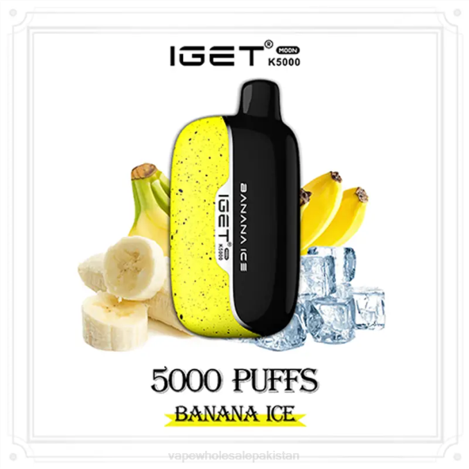 E Cigarette Wholesale NXJ011 Banana Ice IGET Moon K5000