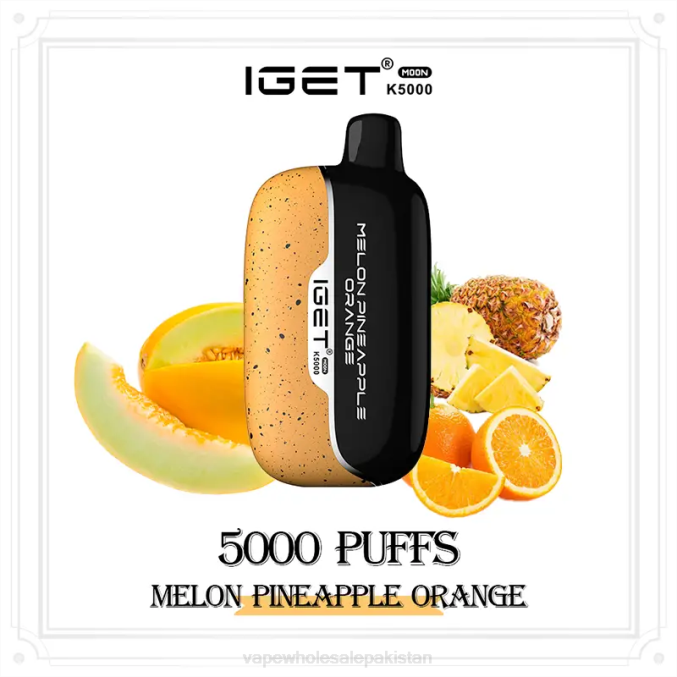 Vape Wholesale Pakistan NXJ013 Melon Pineapple Orange IGET Moon K5000