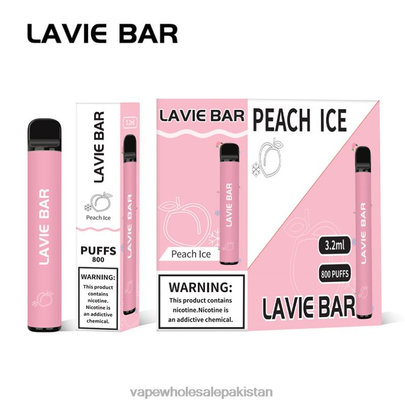 LAVIE BAR 800 Puffs HLND2314 | Cheapest Vape Wholesale Peach Ice