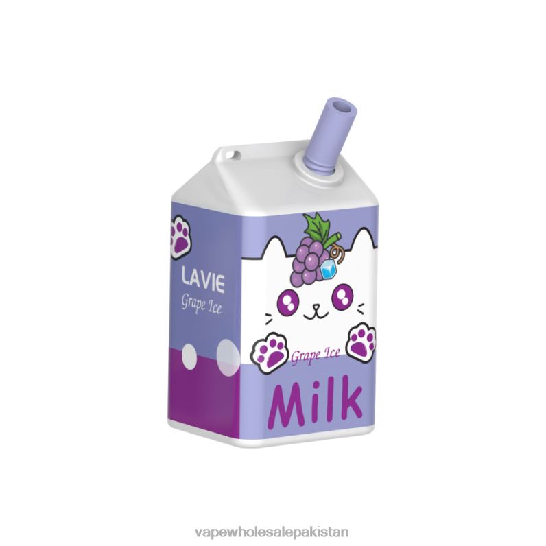 LAVIE MILK 7000 Puffs HLND2186 | E Cig Wholesale Grape Ice