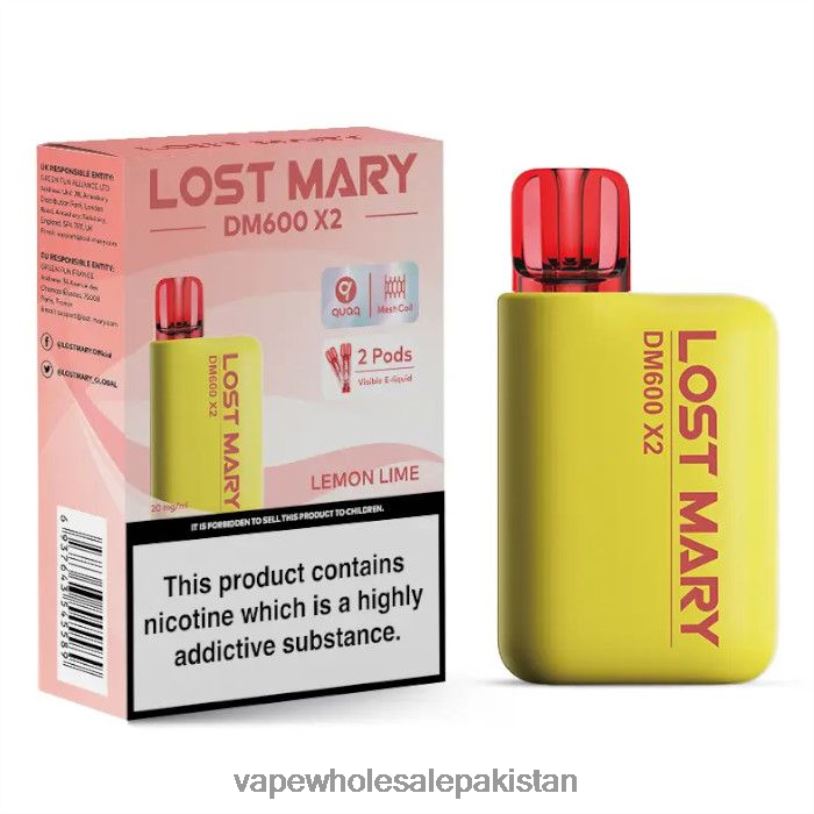 Cheapest Vape Wholesale Lemon Lime D42RL474 LOST MARY DM600 X2