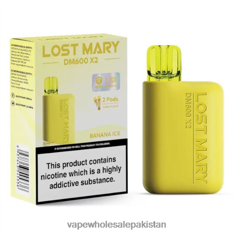 E Cigarette Wholesale Banana Ice D42RL465 LOST MARY DM600 X2