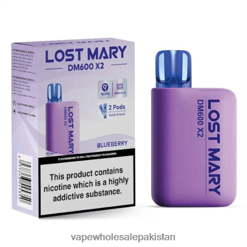 Electronic Cigarette Wholesale Blueberry D42RL467 LOST MARY DM600 X2