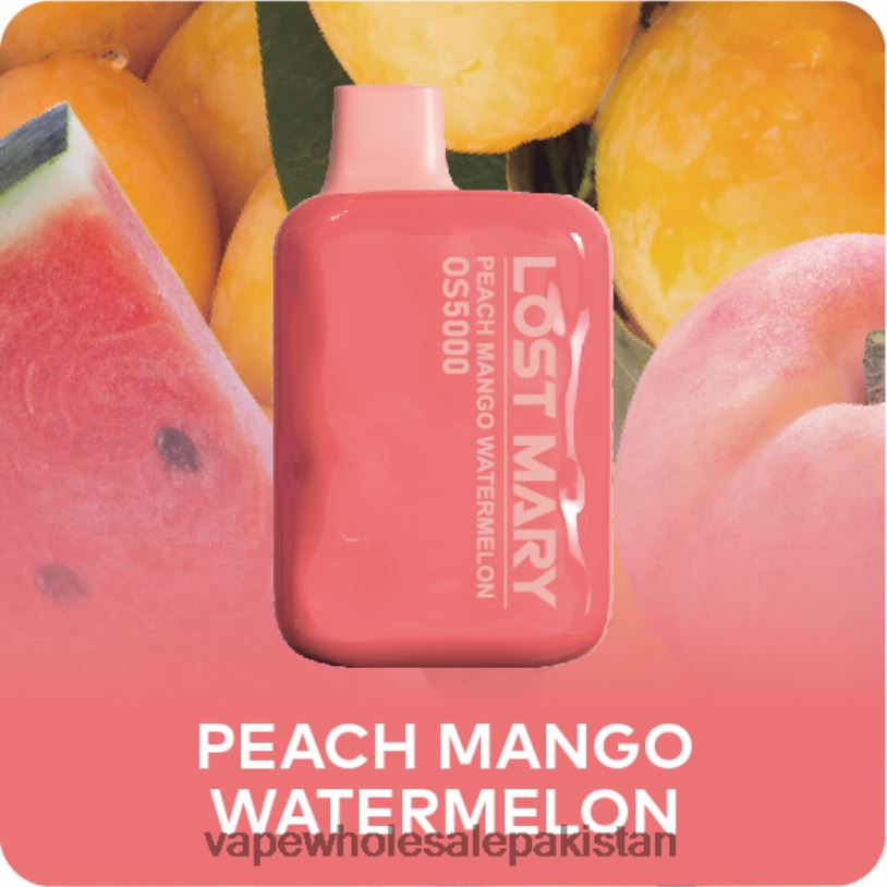 E Cigarette Wholesale Peach Mango Watermelon D42RL495 LOST MARY OS5000