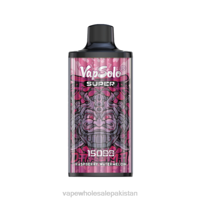 Vape Wholesale Pakistan 284D113 Vapsolo SUPER Disposable Vape Raspberry Watermelon