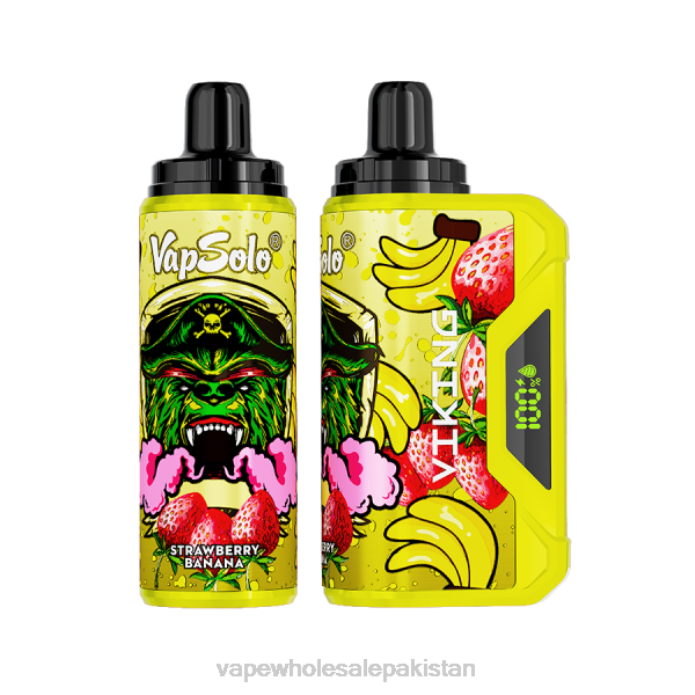 Cheapest Vape Wholesale 284D137 Vapsolo VIKING Disposable Vape Strawberry Banana