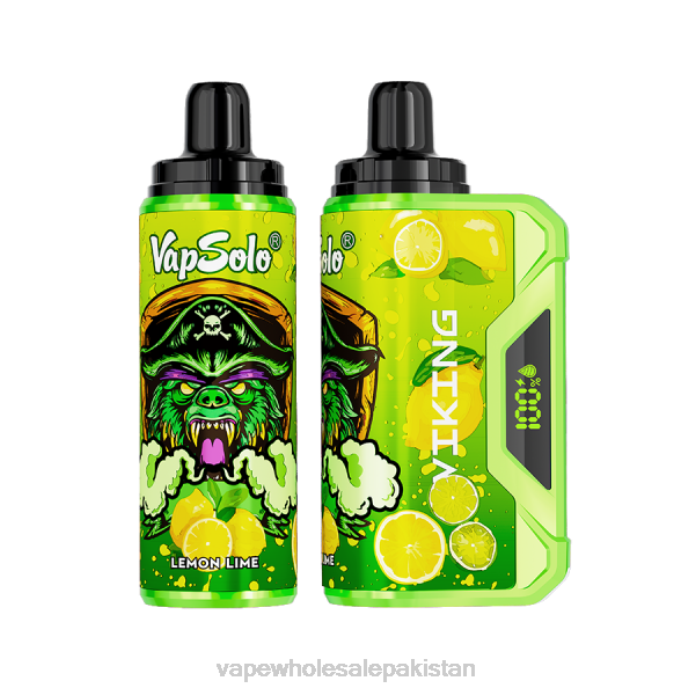 Vape Wholesale Pakistan 284D134 Vapsolo VIKING Disposable Vape Lemon Lime