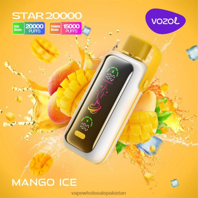 E Cig Wholesale MANGO ICE D8T2L13 VOZOL STAR 20000