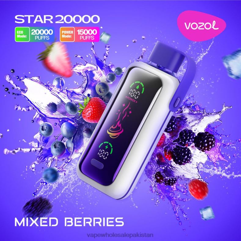 Electronic Cigarette Wholesale MIXED BERRIES D8T2L14 VOZOL STAR 20000