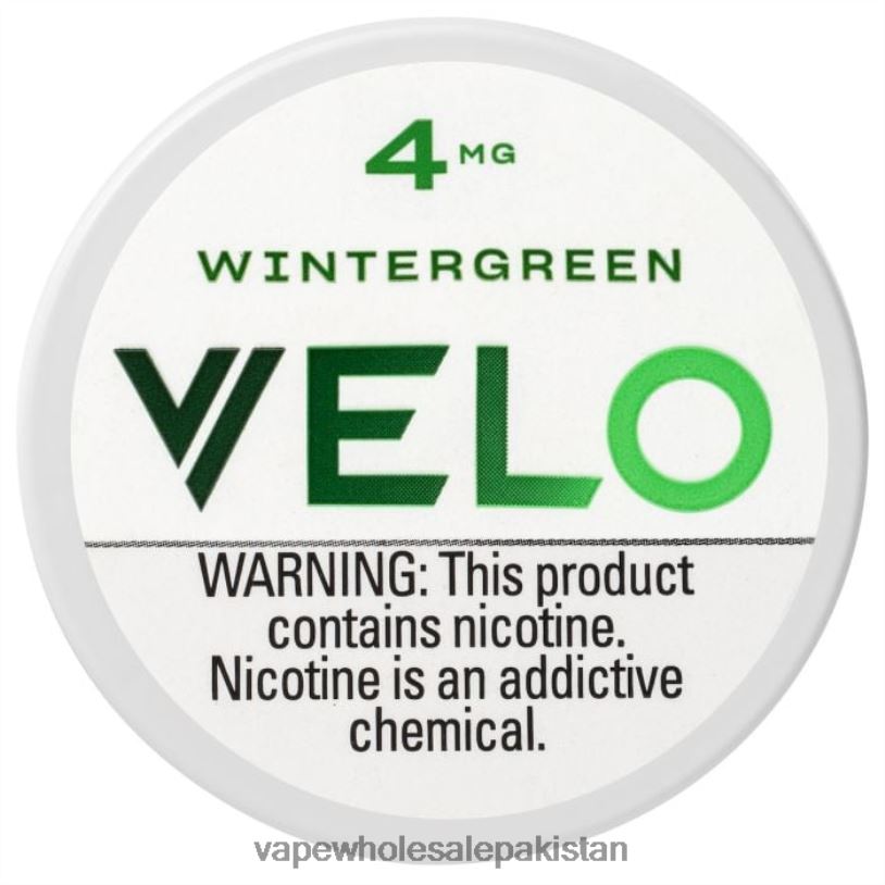 Electronic Cigarette Wholesale Supplier Wintergreen D42RL38 VELO Nicotine Pouch 4mg