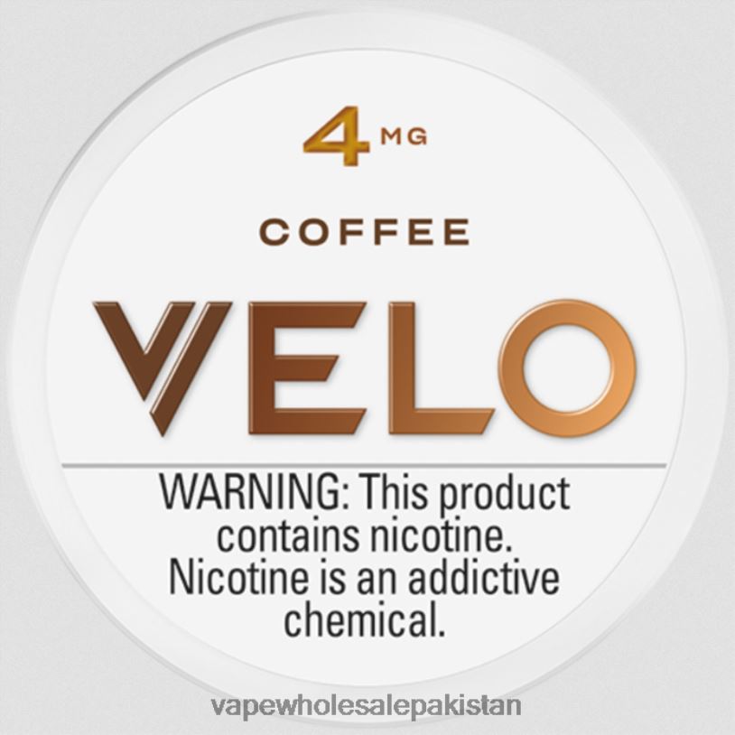 Vape Companies In Pakistan Coffee D42RL43 VELO Nicotine Pouch 4mg